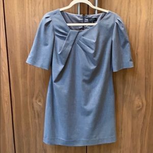 Tahari lined gray dress - perfect for business,